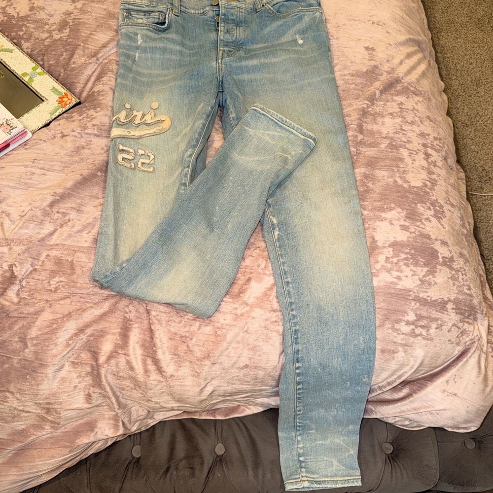 AMIRI Light Blue Skinny Jeans